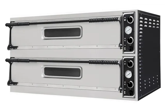 Piec do pizzy Basic Slim, 2 komory, 400V/12000W, 1305x489x745mm Prismafood 226933