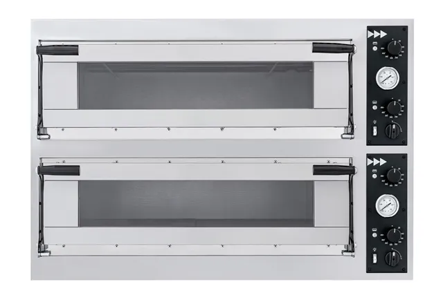 Piec do pizzy Trays 44 Glass, 2 komory, 400V/13800W, 1100x964x745mm Prismafood 227268