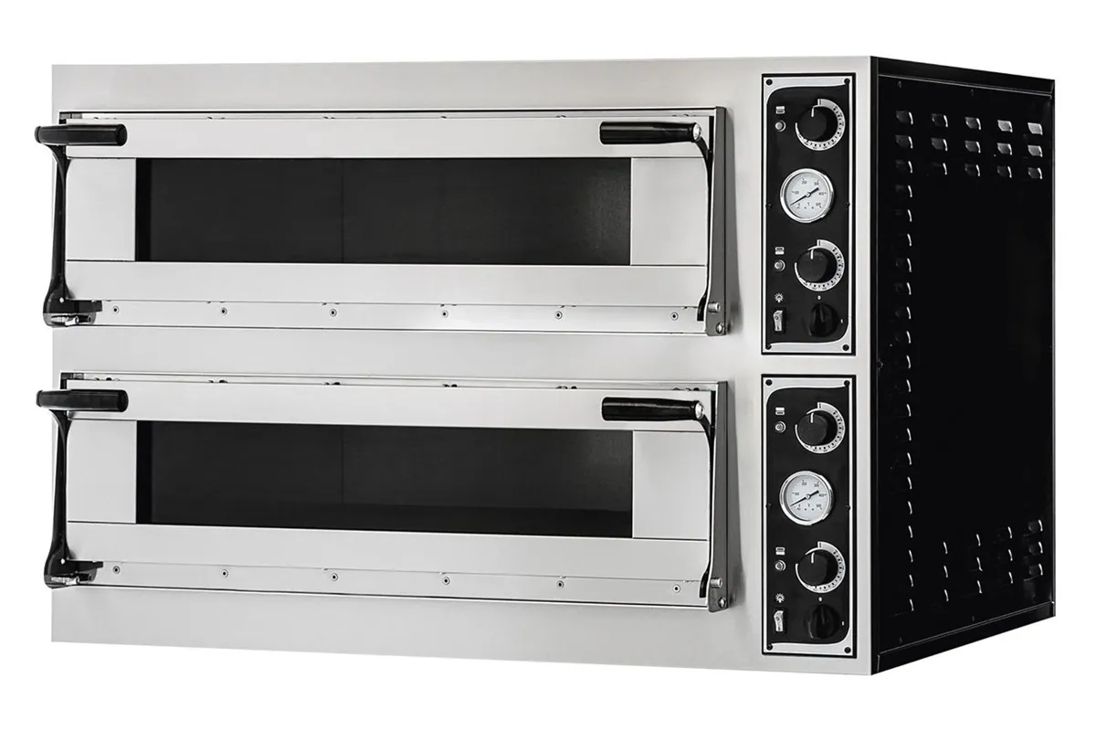 Piec do pizzy Trays 44 Glass, 2 komory, 400V/13800W, 1100x964x745mm Prismafood 227268