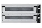 Piec do pizzy Trays 66L Glass, 2 komory, 400V/20400W, 1500x964x745mm Prismafood 227350