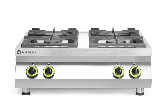 Kuchnia gazowa 4-palnikowa stołowa, Kitchen Line, 19kW, 800x700x310mm HENDI 227381