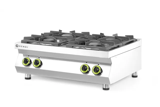 Kuchnia gazowa 4-palnikowa stołowa, Kitchen Line, 19kW, 800x700x310mm HENDI 227381