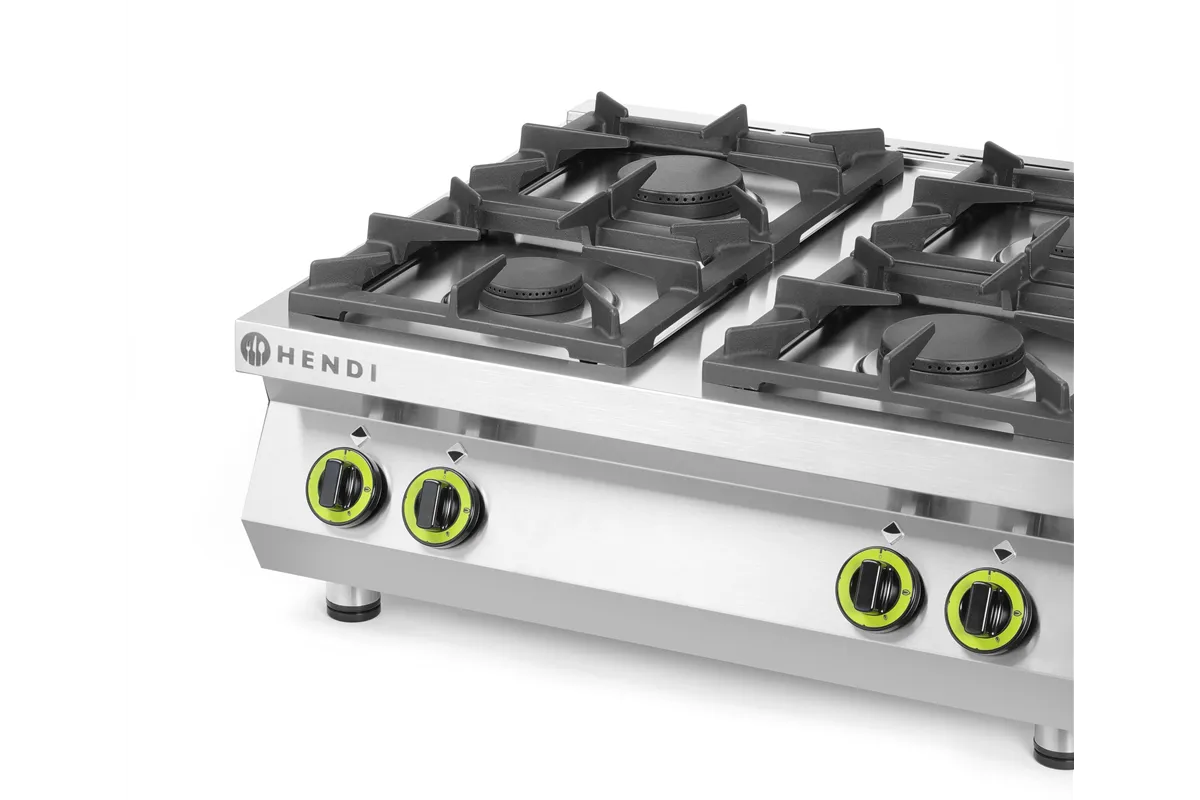 Kuchnia gazowa 4-palnikowa stołowa, Kitchen Line, 19kW, 800x700x310mm HENDI 227381