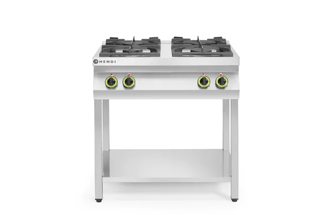 Kuchnia gazowa 4-palnikowa na podstawie otwartej, Kitchen Line, 19kW, 800x700x900mm HENDI 227589
