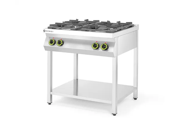 Kuchnia gazowa 4-palnikowa na podstawie otwartej, Kitchen Line, 19kW, 800x700x900mm HENDI 227589