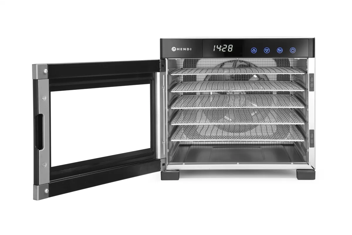 Suszarka do żywności, Profi Line, 6 tac, 230V/650W, 342x485x309mm HENDI 229033