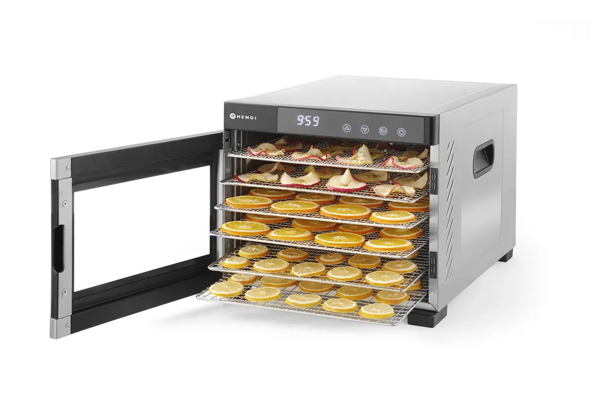 Suszarka do żywności, Profi Line, 6 tac, 230V/650W, 342x485x309mm HENDI 229033