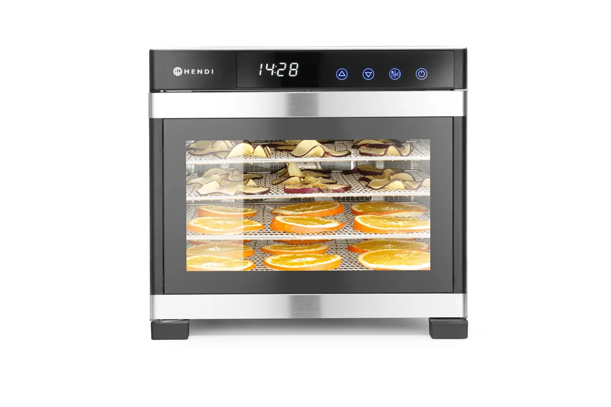Suszarka do żywności, Profi Line, 6 tac, 230V/650W, 342x485x309mm HENDI 229033