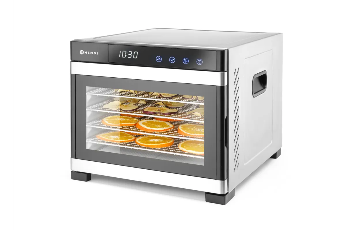 Suszarka do żywności, Profi Line, 6 tac, 230V/650W, 342x485x309mm HENDI 229033
