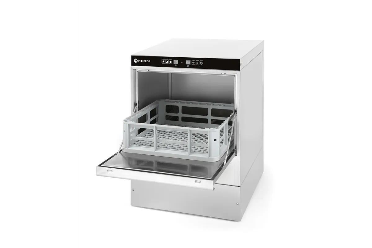 Zmywarka do szkła 40x40 – sterowana elektronicznie, 230V/2800W, 470x510x710mm HENDI 230268