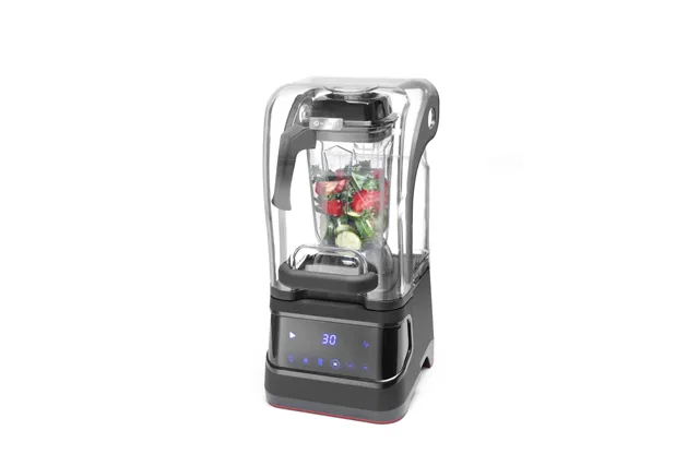 Blender barmański elektroniczny z obudową wyciszającą, 2,5L, czarny, 220-240V/1680W, 250x300x546mm HENDI 230695