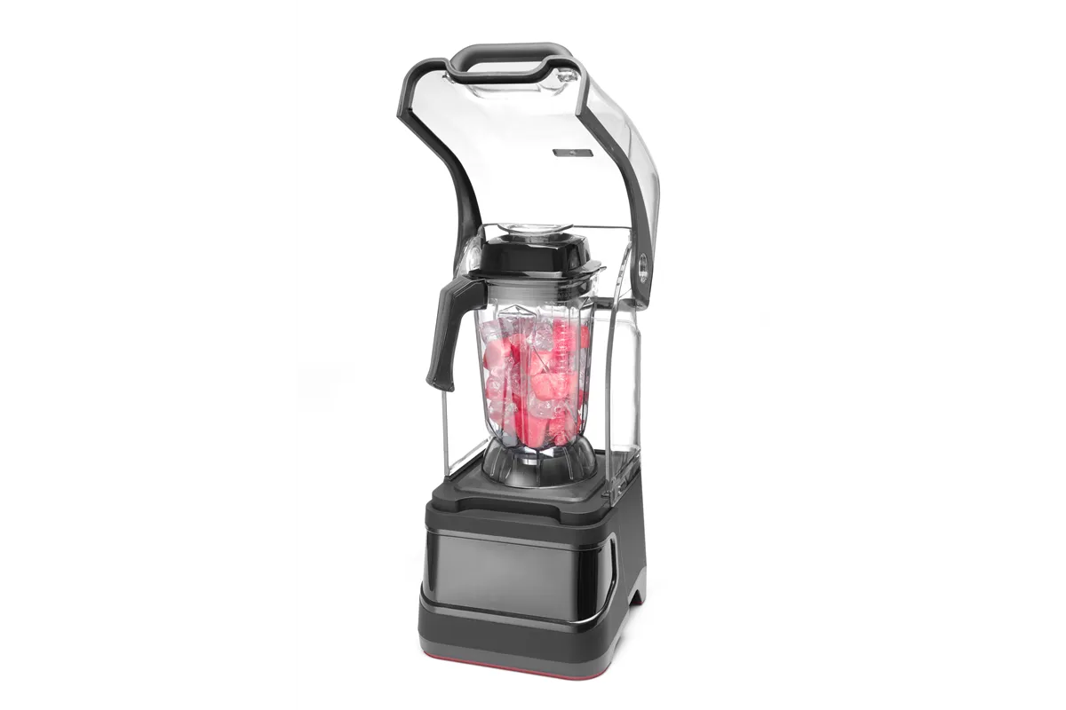 Blender barmański elektroniczny z obudową wyciszającą, 2,5L, czarny, 220-240V/1680W, 250x300x546mm HENDI 230695