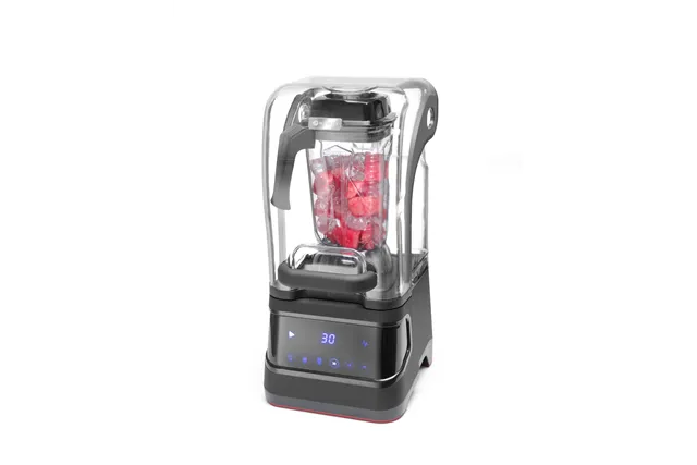 Blender barmański elektroniczny z obudową wyciszającą, 2,5L, czarny, 220-240V/1680W, 250x300x546mm HENDI 230695