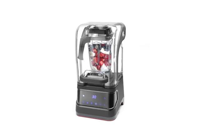 Blender barmański elektroniczny z obudową wyciszającą, 2,5L, czarny, 220-240V/1680W, 250x300x546mm HENDI 230695