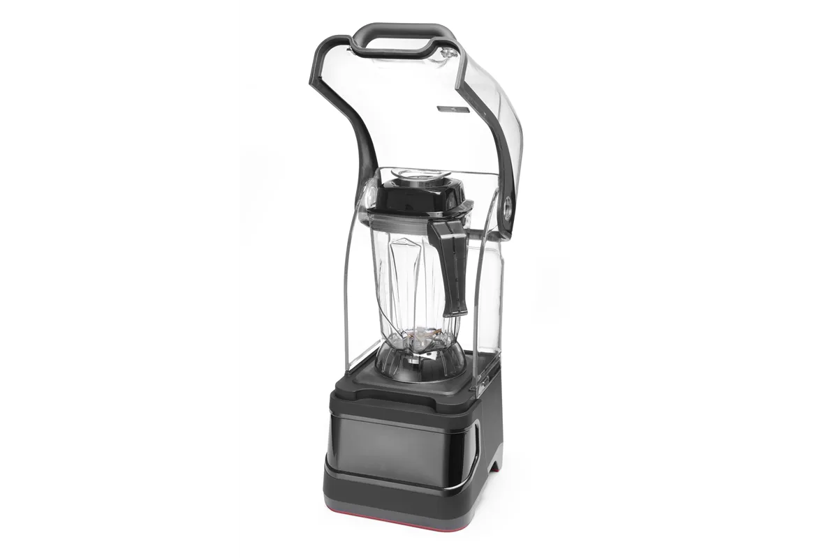 Blender barmański elektroniczny z obudową wyciszającą, 2,5L, czarny, 220-240V/1680W, 250x300x546mm HENDI 230695