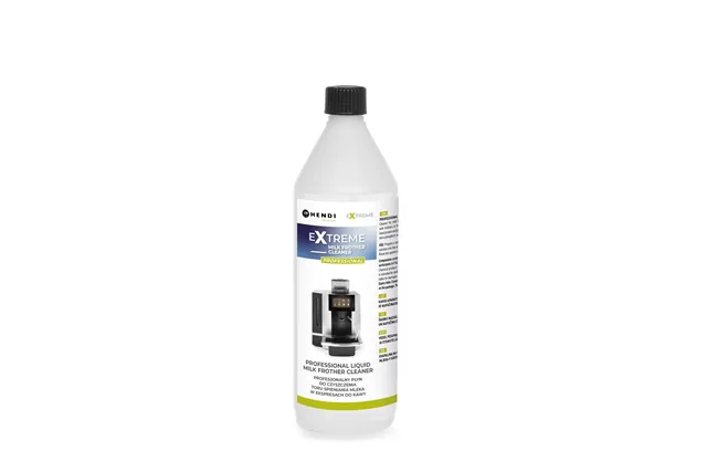 Extreme Milk Frother Cleaner profesjonalny płyn do czyszczenia toru spieniania mleka w ekspresach do kawy, 1 l HENDI 231296