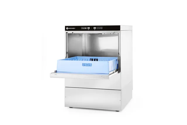 Zmywarka do naczyń 50x50 – sterowana elektronicznie, 400V/6600W, 570x600x830mm HENDI 231753