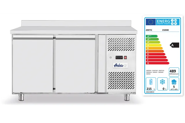 Stół chłodniczy 2-drzwiowy z agregatem bocznym, Profi Line, GN 1/1, 230V/250W, 1360x700x879mm Arktic 232040