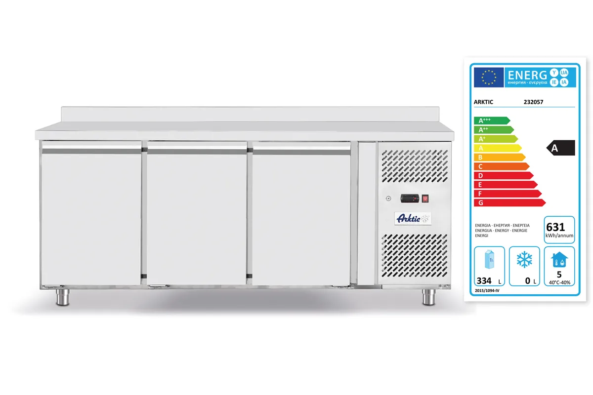 Stół chłodniczy 3-drzwiowy 420 l, Profi Line, GN 1/1, 420L, 230V/400W, 1795x700x879mm Arktic 232057