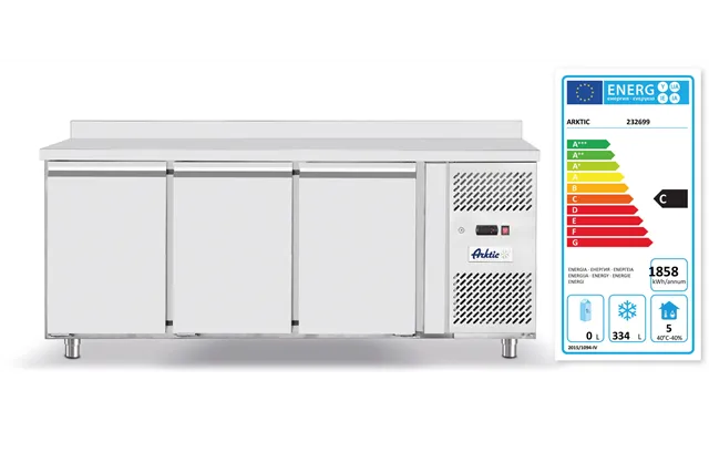 Stół mroźniczy 3-drzwiowy 420 l, Profi Line, GN 1/1, 420L, 230V/600W, 1796x700x879mm Arktic 232699