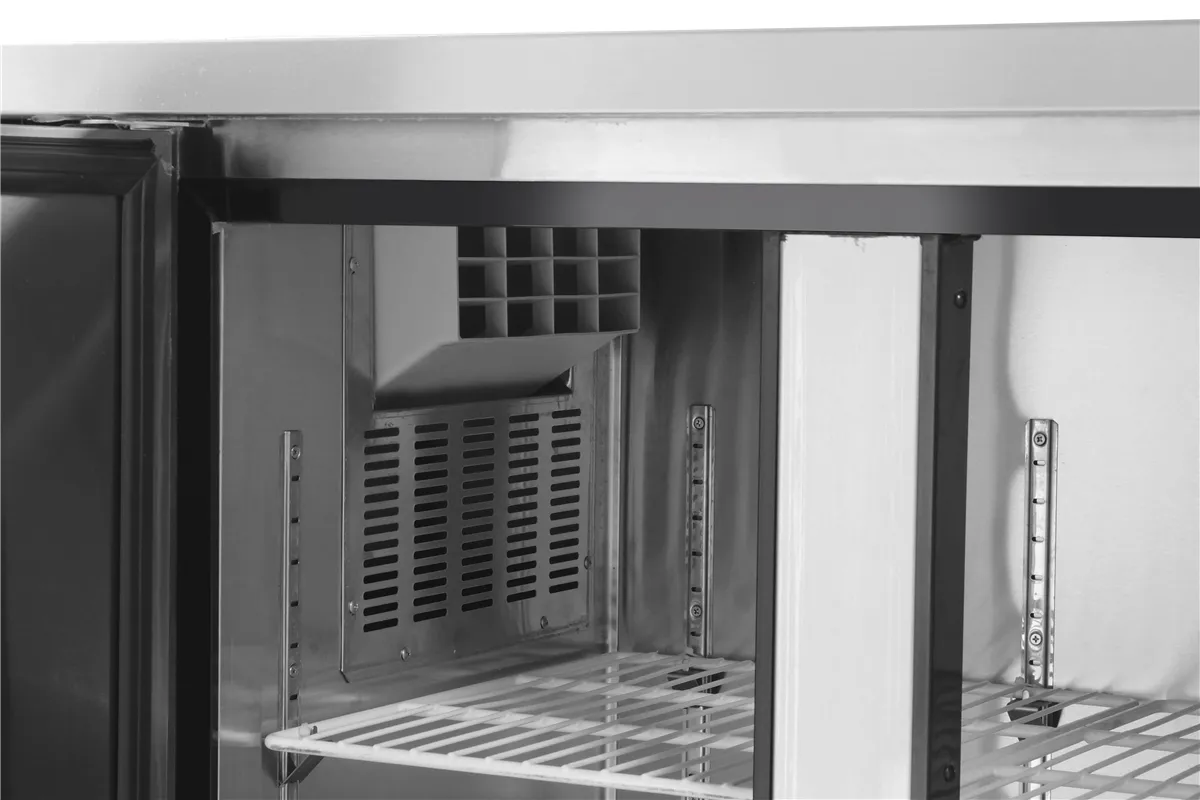 Stół chłodniczy 2-drzwiowy z agregatem bocznym, Kitchen Line, 166L, 230V/300W, 1200x600x886mm Arktic 233344