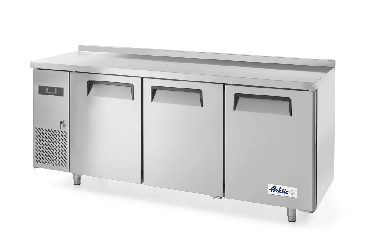 Stół mroźniczy 3-drzwiowy z agregatem bocznym, Kitchen Line, 291L, 230V/550W, 1800x600x886mm Arktic 233399