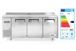 Stół mroźniczy 3-drzwiowy z agregatem bocznym, Kitchen Line, 291L, 230V/550W, 1800x600x886mm Arktic 233399