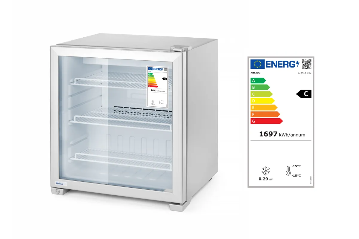 Witryna mroźnicza 90 L, 230V/230W, 620x593x680mm Arktic 233412