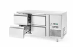 Stół chłodniczy z 4 szufladami i agregatem bocznym, Profi Line, 230V/250W, 1360x700x858mm Arktic 233764