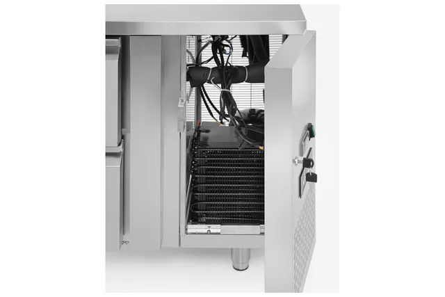 Stół chłodniczy z 4 szufladami i agregatem bocznym, Profi Line, 230V/250W, 1360x700x858mm Arktic 233764