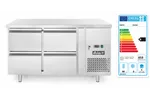 Stół chłodniczy z 4 szufladami i agregatem bocznym, Profi Line, 230V/250W, 1360x700x858mm Arktic 233764