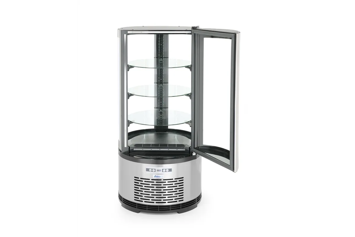 Witryna chłodnicza okrągła, 100L, 230V/210W, ⌀480x1065mm Arktic 233825