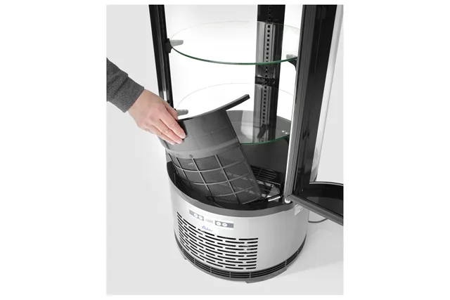 Witryna chłodnicza okrągła, 100L, 230V/210W, ⌀480x1065mm Arktic 233825