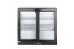 Lodówka barowa z podwójnymi drzwiami suwanymi, 158L, czarny, 220-240V/160W, 900x520x865mm Arktic 233917