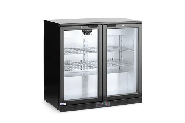 Lodówka barowa 2-drzwiowa, 158L, czarny, 220-240V/160W, 900x530x870mm Arktic 235829