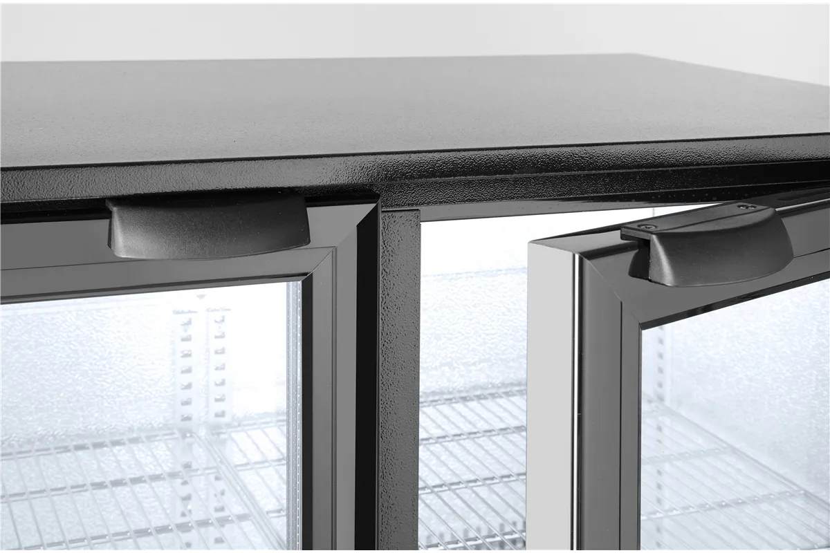 Lodówka barowa 2-drzwiowa, 158L, czarny, 220-240V/160W, 900x530x870mm Arktic 235829