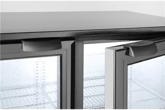 Lodówka barowa 2-drzwiowa, 158L, czarny, 220-240V/160W, 900x530x870mm Arktic 235829