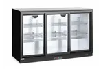 Lodówka barowa z potrójnymi drzwiami suwanymi, 254L, czarny, 220-240V/160W, 1350x520x865mm Arktic 235836