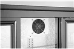 Lodówka barowa z potrójnymi drzwiami suwanymi, 254L, czarny, 220-240V/160W, 1350x520x865mm Arktic 235836
