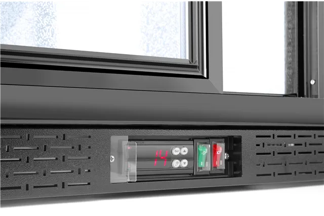 Lodówka barowa z potrójnymi drzwiami suwanymi, 254L, czarny, 220-240V/160W, 1350x520x865mm Arktic 235836