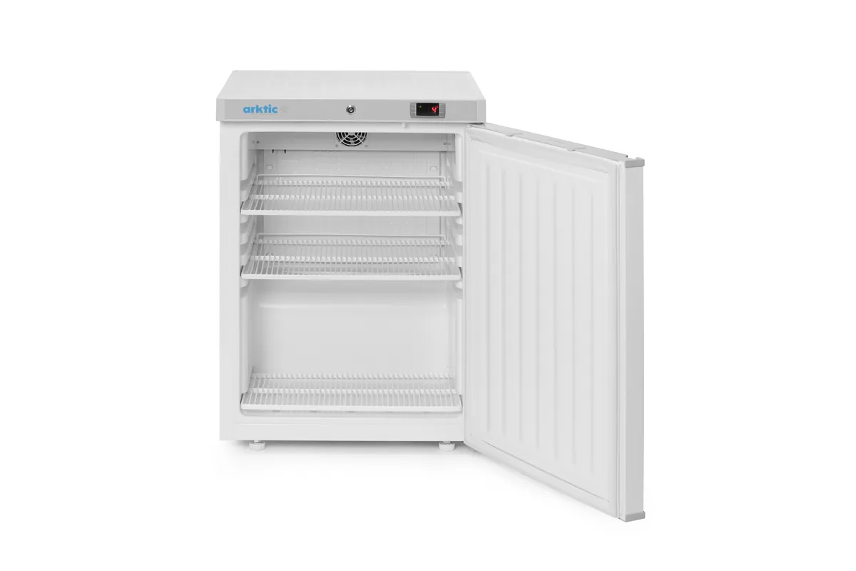 Szafa chłodnicza w obudowie ze stali malowanej na biało Budget Line, Budget Line, biały, 230V/124W, 598x623x838mm Arktic 236000