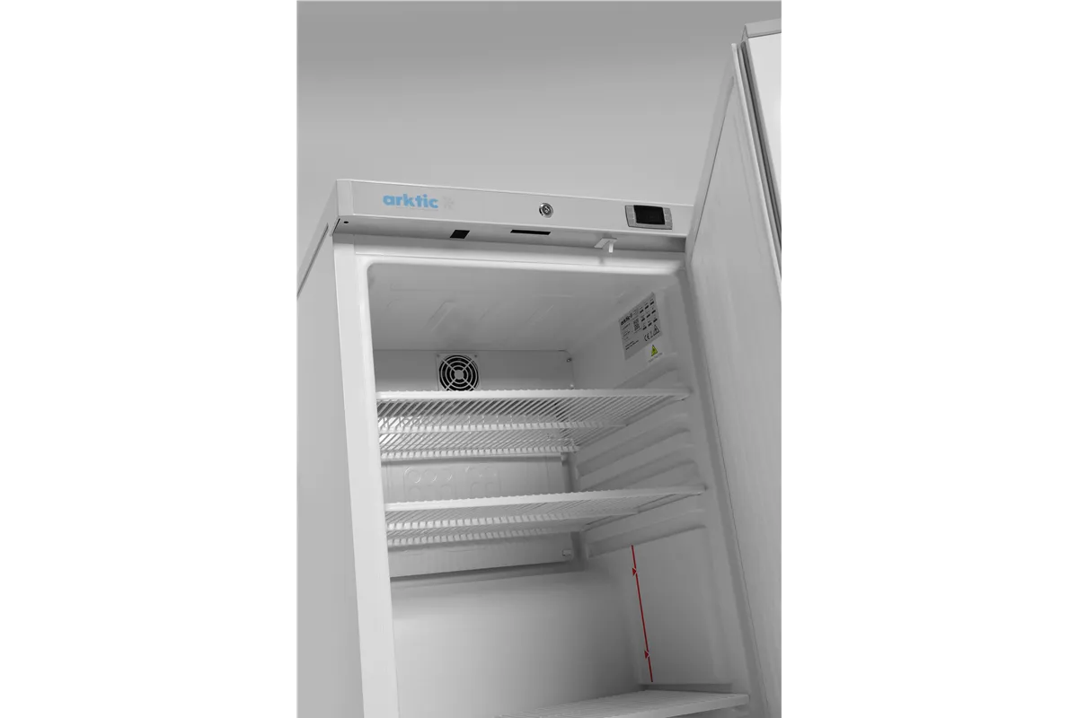 Szafa chłodnicza w obudowie ze stali malowanej na biało Budget Line, Budget Line, biały, 230V/124W, 598x623x838mm Arktic 236000