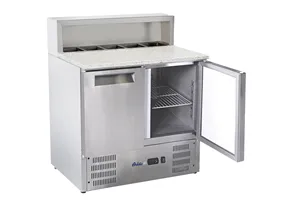 Stół chłodniczy z nadstawą i blatem granitowym, 247L, 230V/145W, 900x700x1070mm Arktic 236208