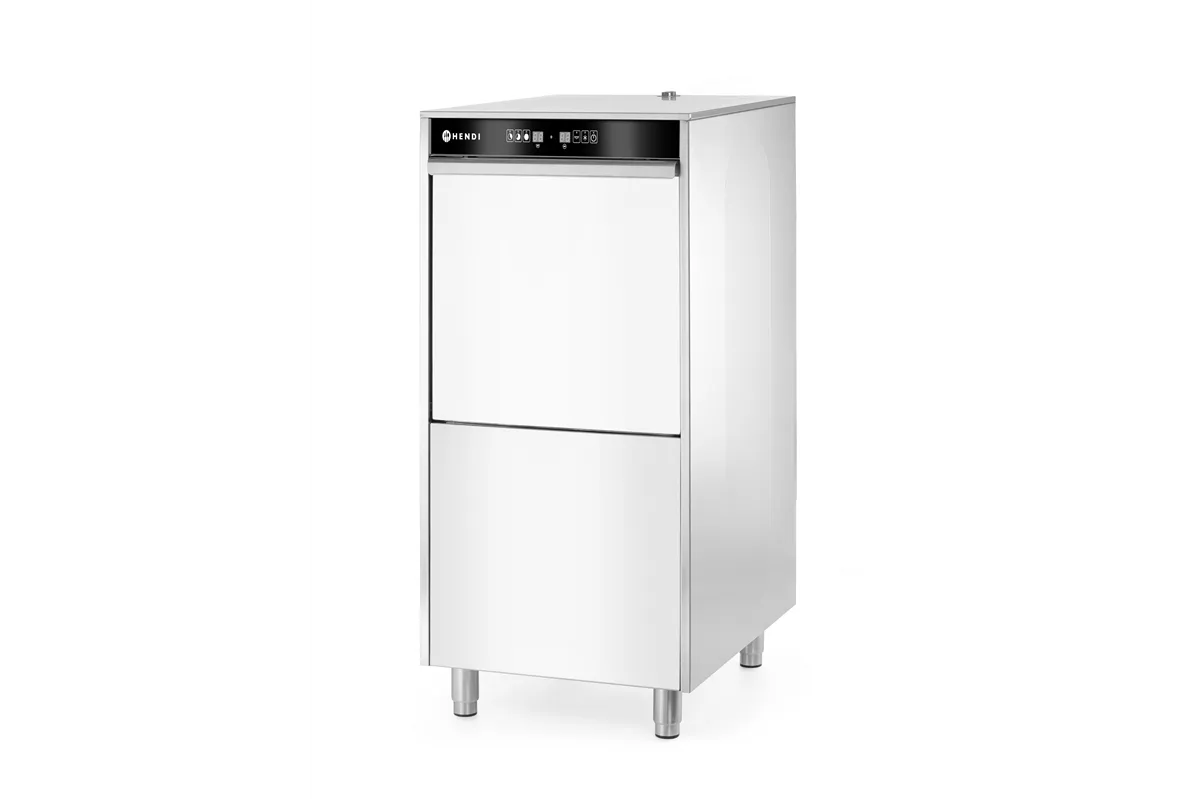 Zmywarka do garnków i tac 50x60 sterowana elektronicznie dozownik detergentu pompa spustowa 400V/7100W 595x777x1335 HENDI 236574