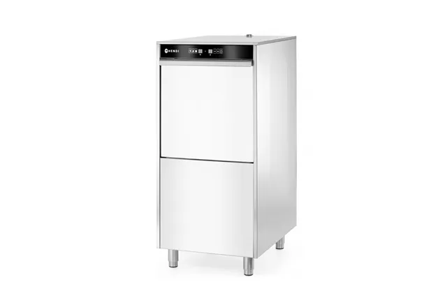 Zmywarka do garnków i tac 50x60 sterowana elektronicznie dozownik detergentu pompa spustowa 400V/7100W 595x777x1335 HENDI 236574