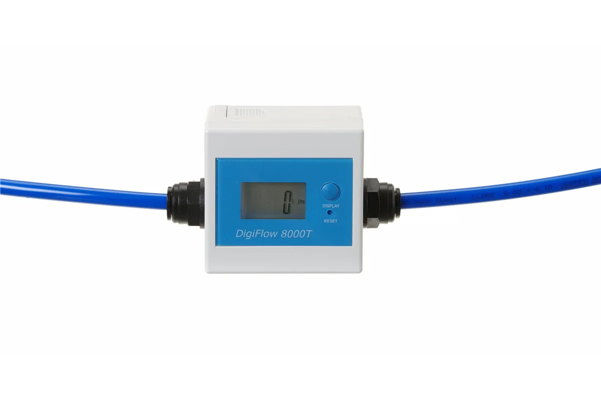 Elektroniczny licznik przepływu wody do filtrów 110x53x70mm HENDI 237915