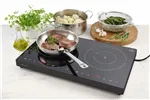 Kuchenka indukcyjna podwójna, Kitchen Line, 230V/3500W, 608x405x54mm HENDI 239414