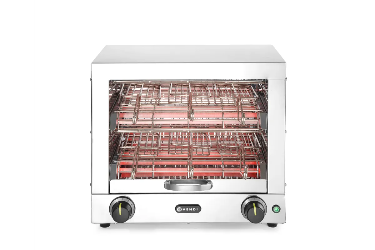 Toster kanapkowy z 6 klamrami, 230V/3000W, 450x390x400mm HENDI 262214