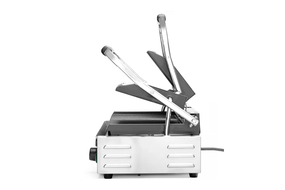 Grill kontaktowy podwójny Ryflowany, góra i dół ryflowane, 230V/3600W, 570x375x216mm HENDI 263709