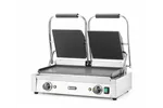 Grill kontaktowy podwójny, góra ryflowana , dół gładki, 230V/3600W, 570x375x216mm HENDI 263808